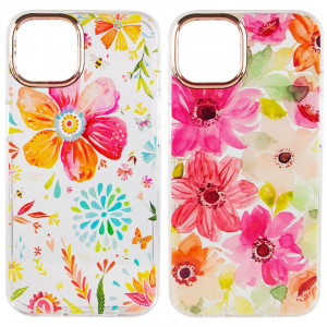 TPU+PC чехол Flowers для Apple iPhone 12 Pro Max (6.7")