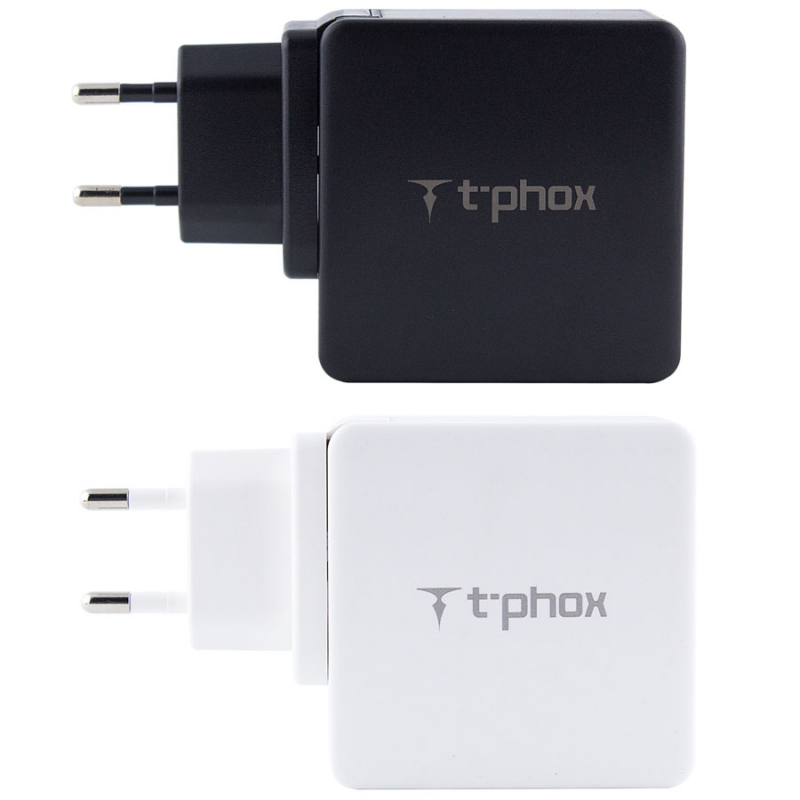 СЗУ PD адаптер T-phox (48W: PD 30W + USB QuickCharge QC 3.0 18W)