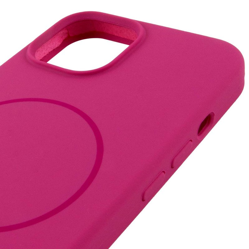 Чехол Silicone Case Full Protective (AA) NO LOGO with Magnetic Safe для Apple iPhone 11 Pro Max (6.5") (Малиновый / Dragon Fruit) в магазине vchehle.ua