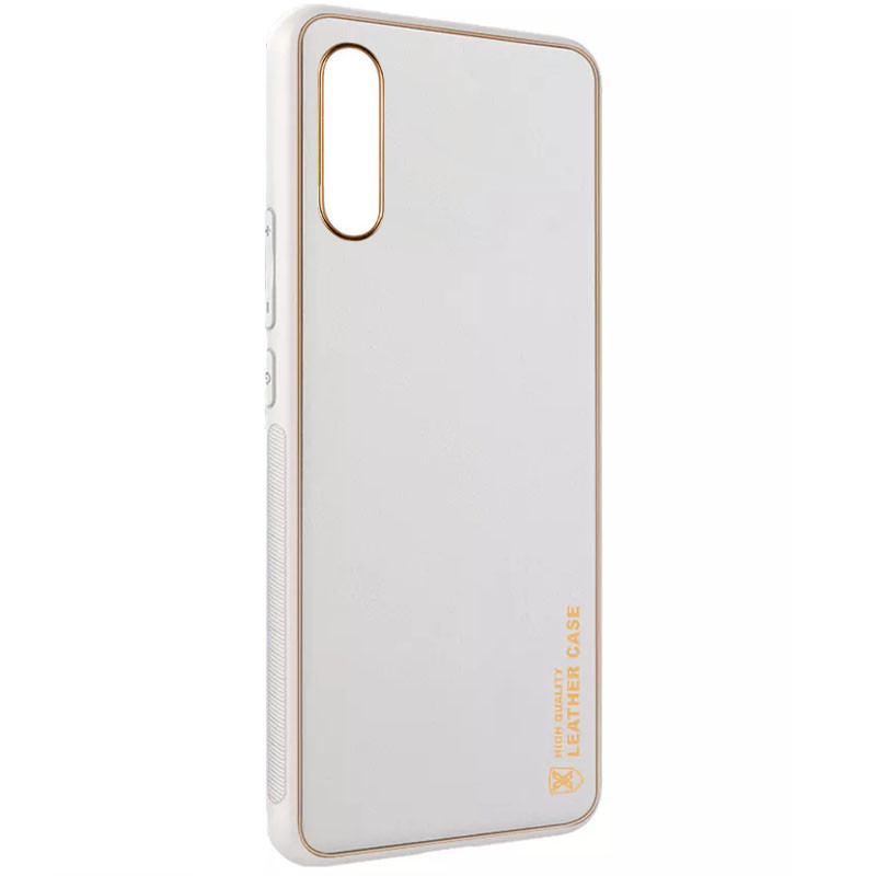 Кожаный чехол Xshield для Xiaomi Redmi 9A (Белый / White)