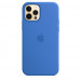 Чохол Silicone Case Full Protective (AA) на Apple iPhone 12 Pro / 12 (6.1") (Синій / Capri Blue)