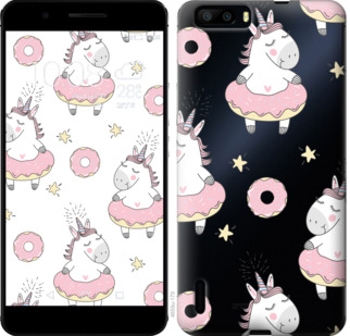 

Чехол Единорожки для Huawei Honor 6 Plus 830479