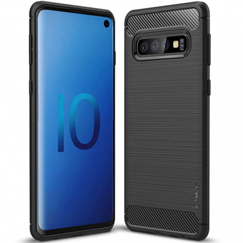 

TPU чехол iPaky Slim Series для Samsung Galaxy S10+ (Черный) 685670