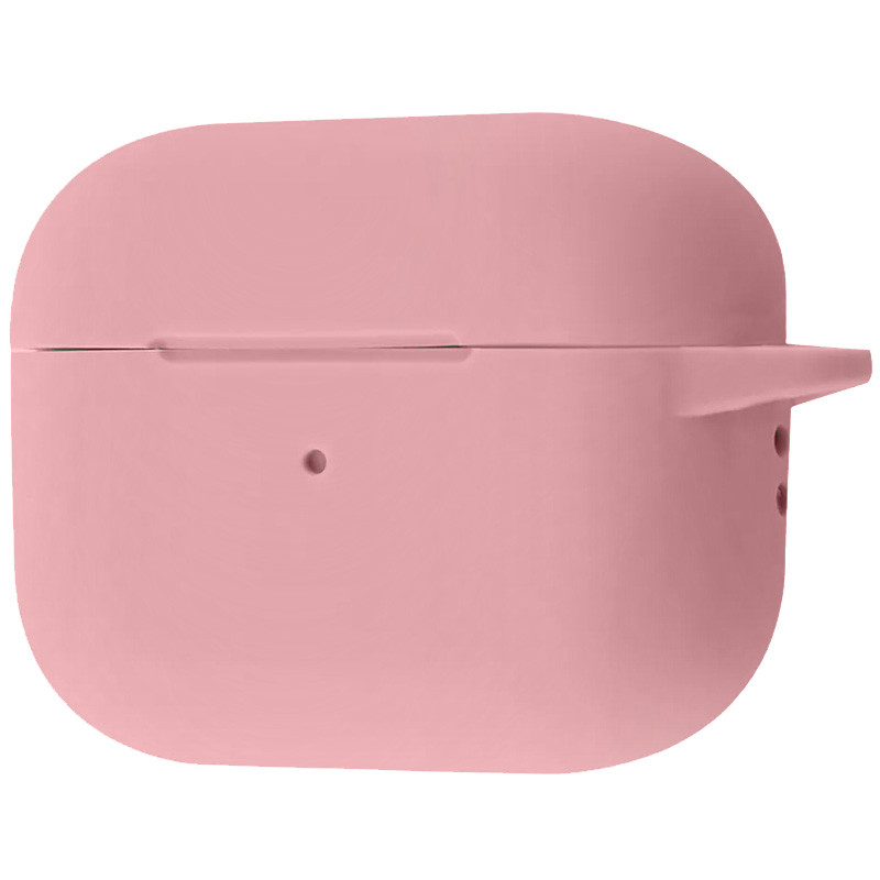 Силиконовый футляр New с карабином для наушников Airpods Pro 2 (Розовый / Pink)