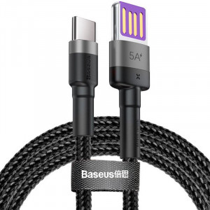 Дата кабель Baseus Cafule QC Двосторонній Blind Interpolation USB Type-C 40W (1m) (CATKLF-PG)