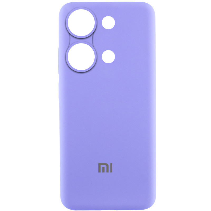 Чехол Silicone Cover Lakshmi Full Camera (AAA) with Logo для Xiaomi Redmi Note 13 Pro 4G (Сиреневый / Dasheen)