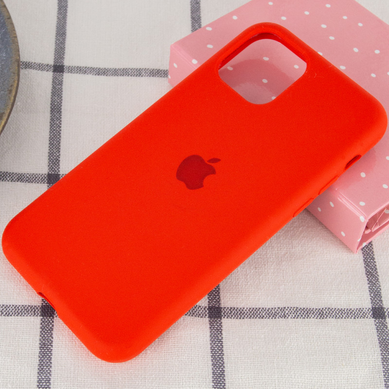 Фото Чехол Silicone Case Full Protective (AA) для Apple iPhone 11 Pro Max (6.5") (Красный / Red) на vchehle.ua