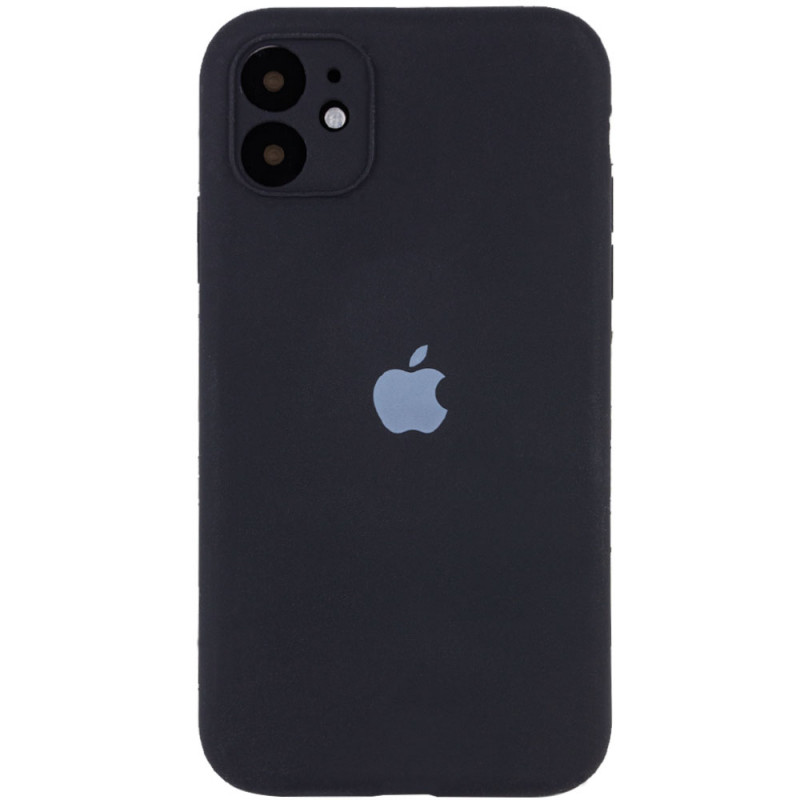 Чехол Silicone Case Full Camera Protective (AA) для Apple iPhone 11 (6.1") (Черный / Black)