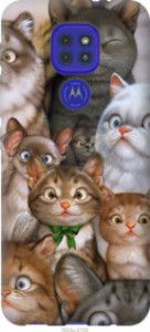 Чехол коты для Motorola G9 Play
