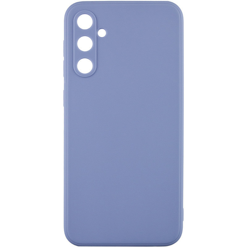 Силиконовый чехол Candy Full Camera для Samsung Galaxy A35 (Голубой / Mist blue)