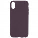 Чехол Silicone Case Full Protective (AA) NO LOGO для Apple iPhone X / XS (5.8") (Фиолетовый / Elderberry)