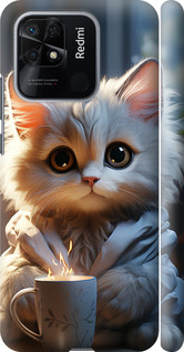 Чохол White cat на Xiaomi Redmi 10C