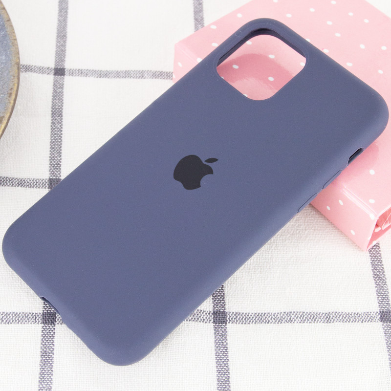 Фото Чехол Silicone Case Full Protective (AA) для Apple iPhone 11 (6.1") (Темный Синий / Midnight Blue) на vchehle.ua