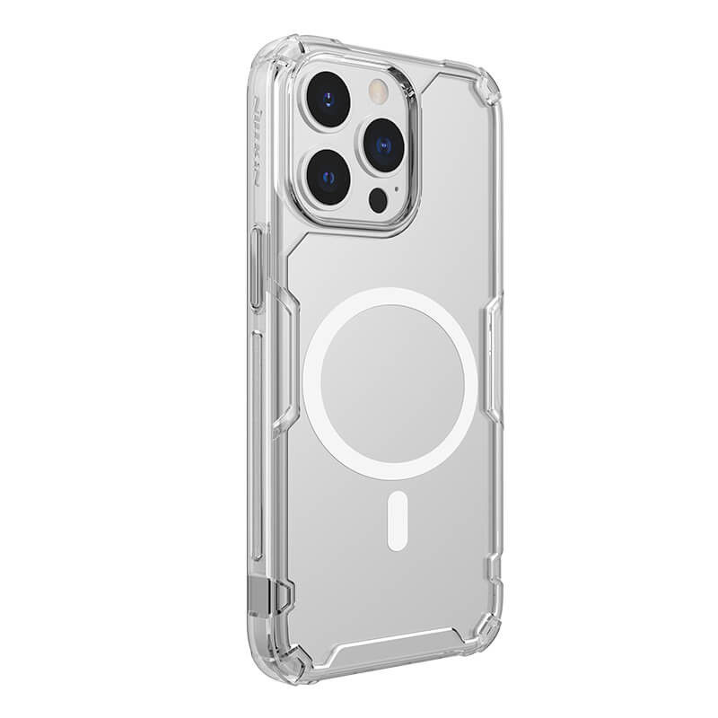 Фото TPU чохол Nillkin Nature Pro Magnetic на Apple iPhone 15 Pro (6.1") (Безбарвний (прозорий)) в маназині vchehle.ua