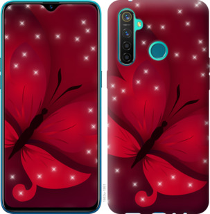 

Чехол Лунная бабочка для Realme 5 Pro 918257