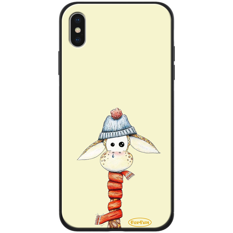 

TPU+PC чохол ForFun на Apple iPhone XS Max (6.5") (Жираф в шапці / Бежевий) 788563