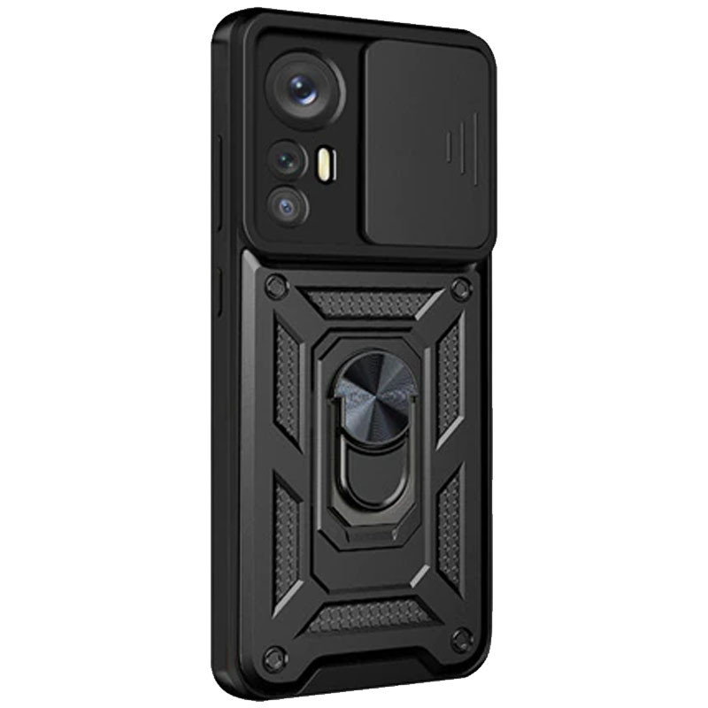 Фото Ударопрочный чехол Camshield Serge Ring для Xiaomi 12T / 12T Pro (Черный) в магазине vchehle.ua