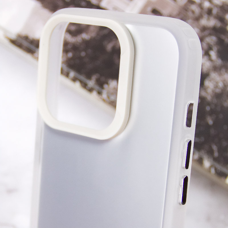 TPU+PC чехол Magic glow with protective edge для Apple iPhone 13 Pro Max (6.7") (White) в магазине vchehle.ua