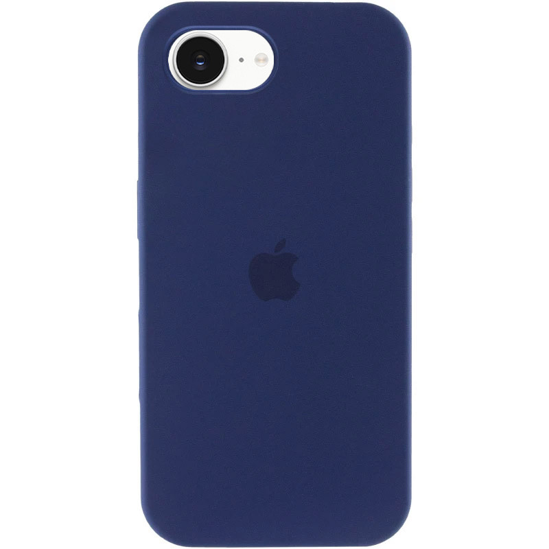 Чехол Silicone Case Full Protective (AA) для Apple iPhone 16e (6.1") (Синий / Deep navy)