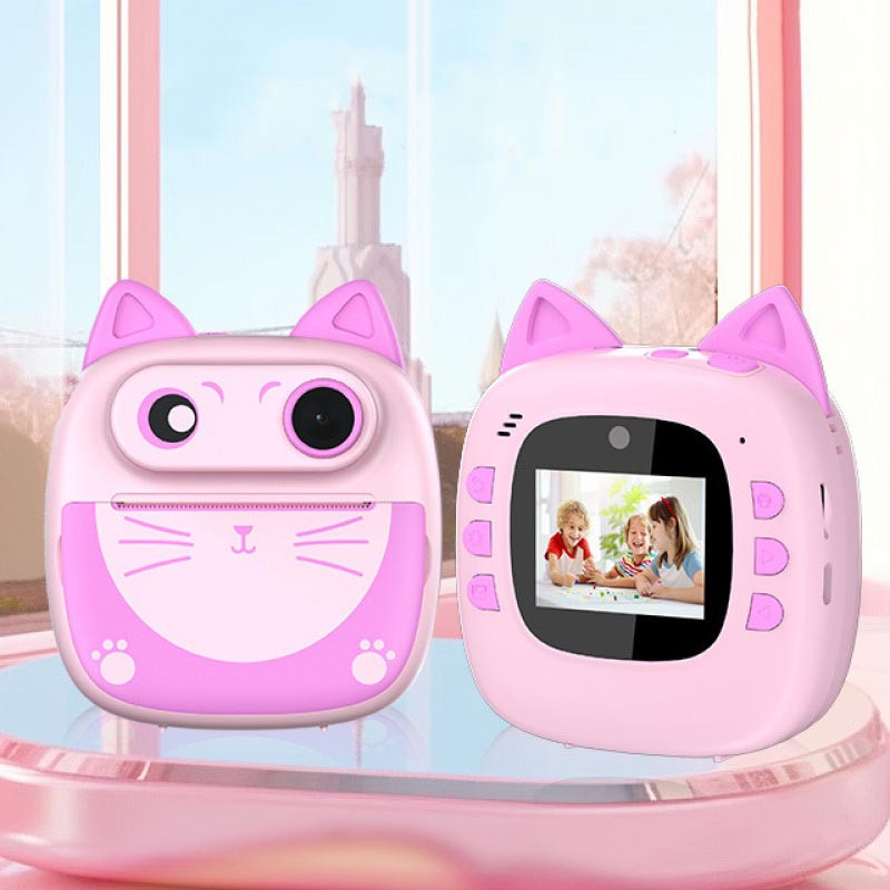 Купити Дитяча фотокамера моментального друку Cat D6 (Pink) на vchehle.ua