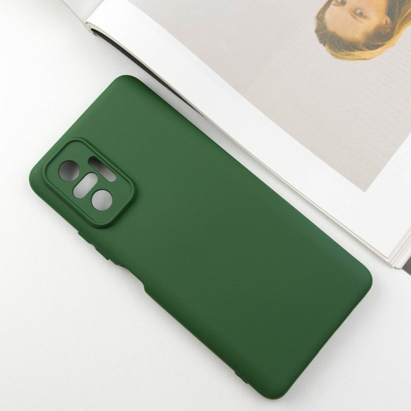 Фото Чохол Silicone Cover Lakshmi Full Camera (A) на Xiaomi Redmi Note 10 Pro / 10 Pro Max (Зелений / Dark green) на vchehle.ua