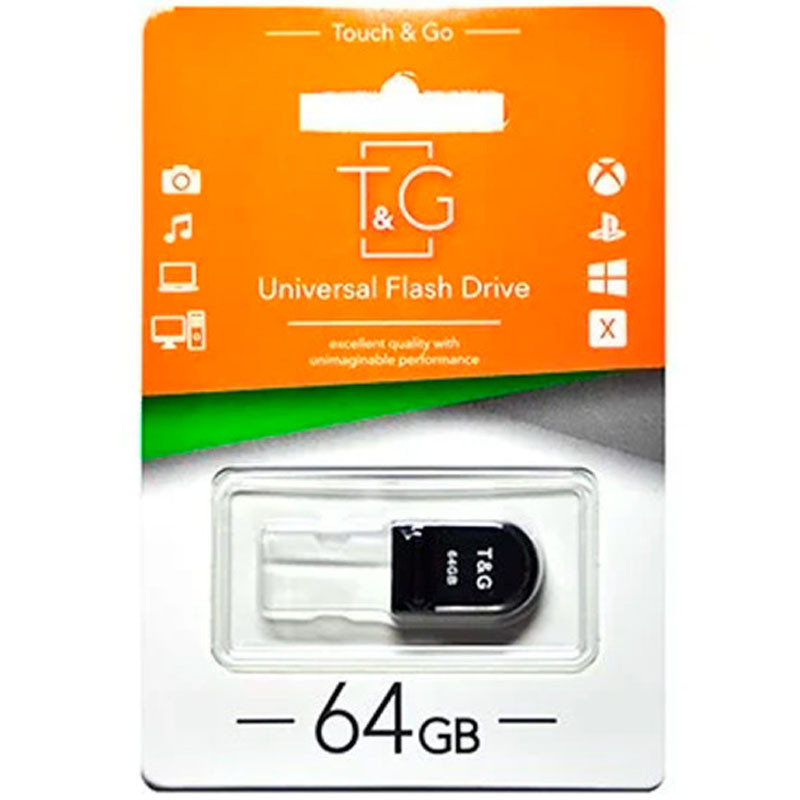 

Флеш-драйв USB Flash Drive T&G 010 Shorty Series 64GB (Чорний) 1213223