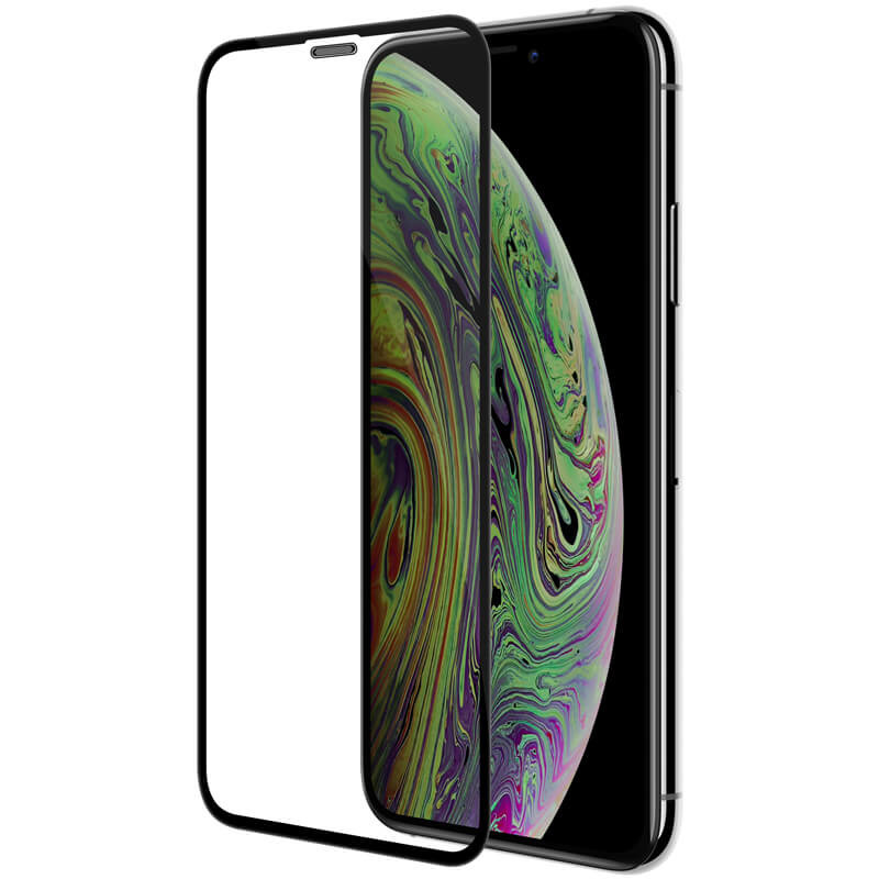 Захисне скло Nillkin (CP + max 3D) (full glue) на Apple iPhone 11 Pro Max (6.5") / XS Max (6.5") (Чорний)