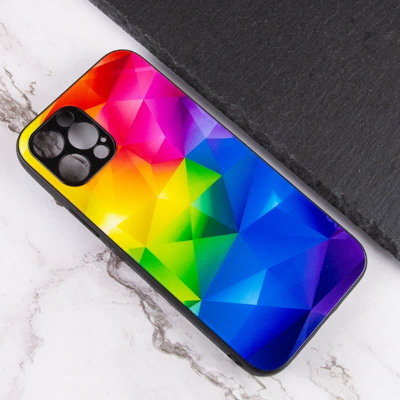Фото TPU+Glass чехол Diversity для Apple iPhone 12 Pro Max (6.7") (Rainbow) в магазине vchehle.ua