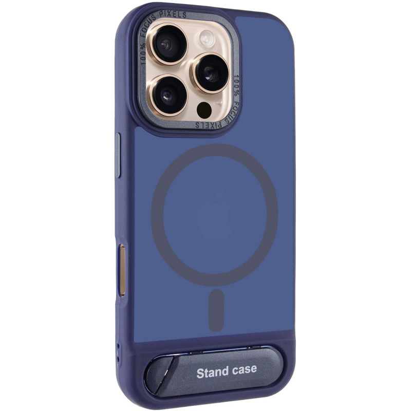 TPU+PC чехол Stand case для Apple iPhone 16 Pro Max (6.9") (Blue)