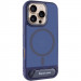 TPU+PC чехол Stand case для Apple iPhone 16 Pro Max (6.9") (Blue)