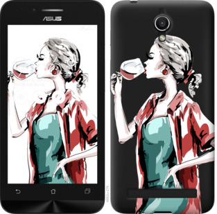 

Чохол Дівчина з келихом на Asus ZenFone Go ZC451TG 841860