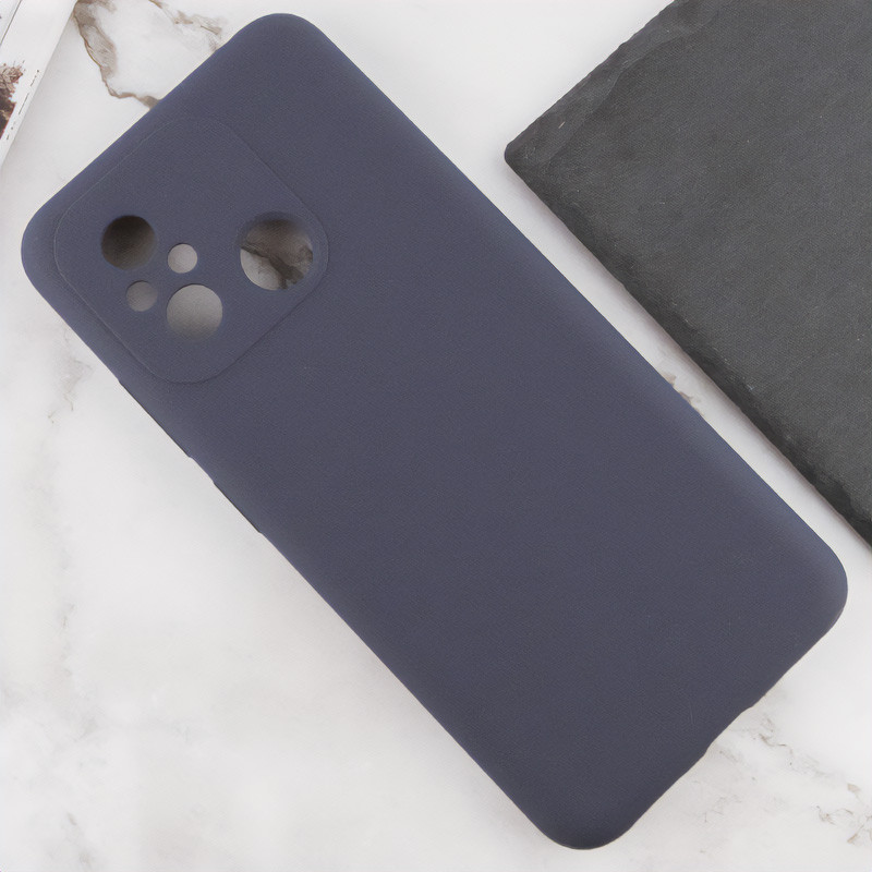 Купить Чехол Silicone Cover Lakshmi Full Camera (AAA) для Xiaomi Redmi 12C (Серый / Dark Gray) на vchehle.ua