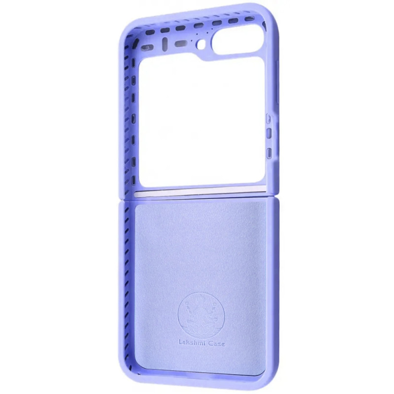 Купити Чохол Foldables Silicone Cover Lakshmi (AAA) на Samsung Galaxy Z Flip6 (Бузковий / Dasheen) на vchehle.ua