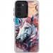 TPU+PC чехол TakiTaki Magic glow для Samsung Galaxy S23 (Unicorn / Pink / Purple)