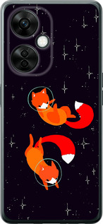 Чехол Лисички в космосе для OnePlus Nord CE 3 Lite 5G
