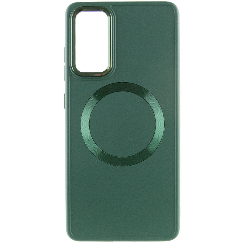 Фото TPU чехол Bonbon Metal Style with Magnetic safe для Samsung Galaxy A54 5G (Зеленый / Army Green) на vchehle.ua