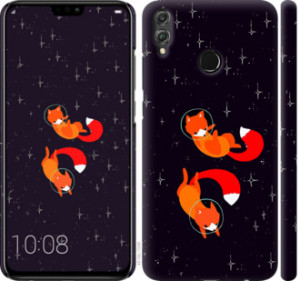 Чехол Лисички в космосе для Huawei Honor 8X