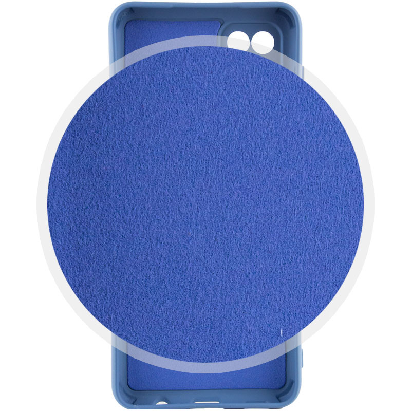 Фото Чехол Silicone Cover Lakshmi Full Camera (AA) для Samsung Galaxy A12 (Синий / Navy Blue) в магазине vchehle.ua