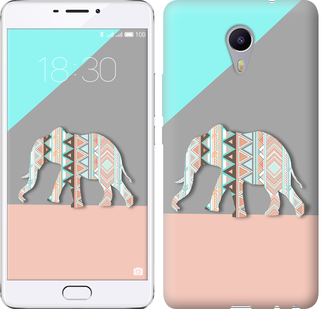 

Чехол Узорчатый слон для Meizu M3 Max 224754