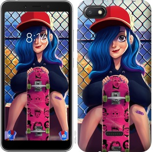 

Чехол Прикольная девочка со скейтбордом для Xiaomi Redmi 6A 671904