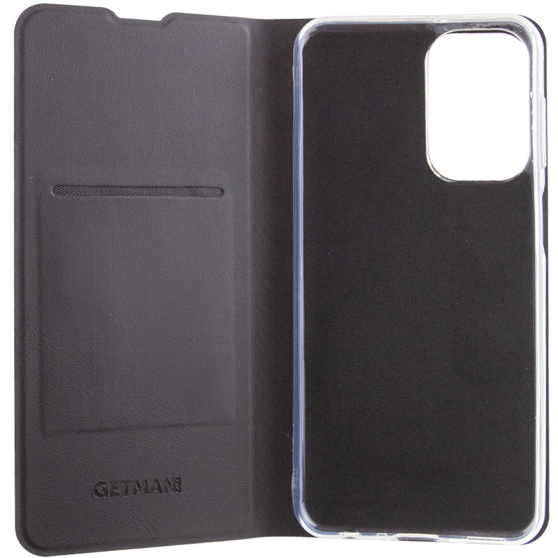 Шкіряний чохол книжка GETMAN Elegant (PU) на Xiaomi Redmi Note 11 Pro 4G/5G / 12 Pro 4G (Чорний) в магазині vchehle.ua