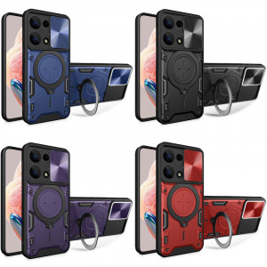 Ударопрочный чехол Bracket case with Magnetic для Xiaomi Redmi Note 13 5G