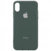 TPU чохол Matte LOGO на Apple iPhone XS Max (6.5") (Зелений / Dark Green)