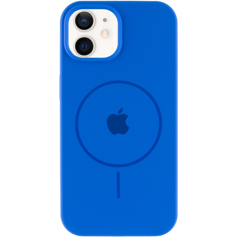 Фото Чехол Silicone Case Full Protective (AA) with Magnetic Safe для Apple iPhone 11 (6.1") (Синий / Capri Blue) на vchehle.ua