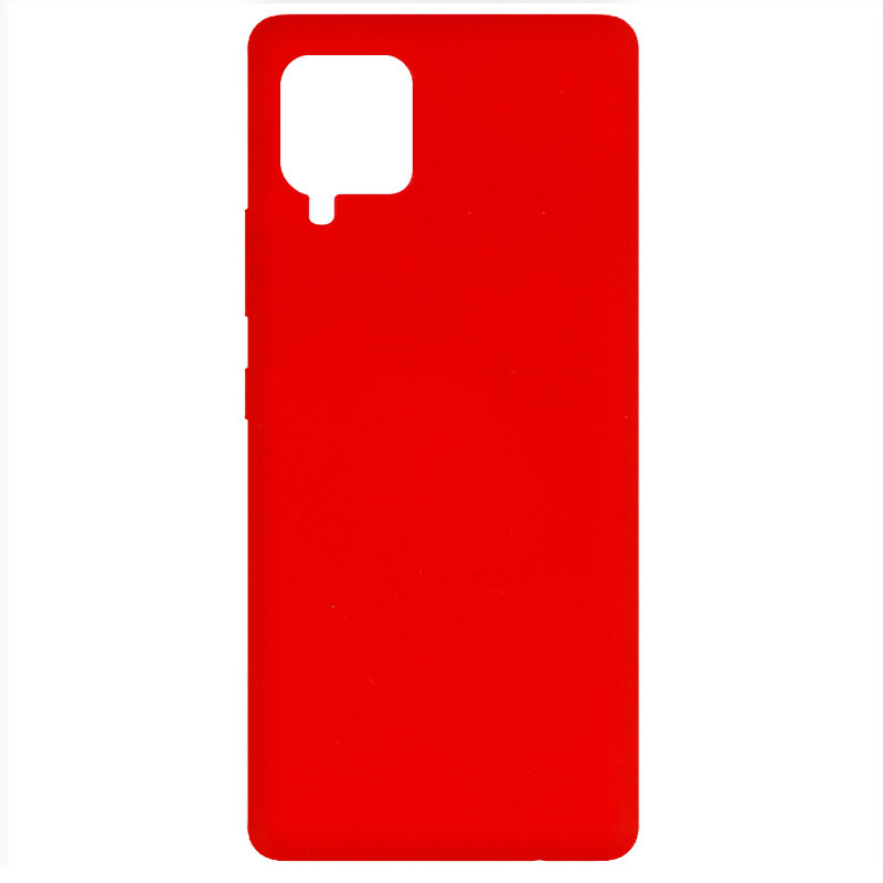 Чохол Silicone Cover Full without Logo (A) на Samsung Galaxy A42 5G (Червоний / Red)