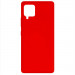Чохол Silicone Cover Full without Logo (A) на Samsung Galaxy A42 5G (Червоний / Red)