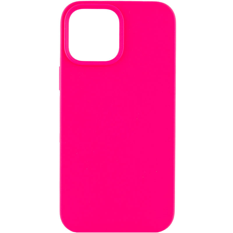 Чохол Silicone Case Full Protective (AA) NO LOGO на Apple iPhone 14 (6.1") (Рожевий / Barbie pink)