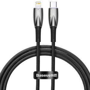 Дата кабель Baseus Glimmer Series Fast Charging Data Cable Type-C to Lightning 20W 1m (CADH00000)