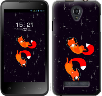 

Чехол Лисички в космосе для Fly IQ4415 870597