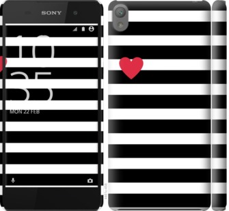 

Чехол Черно-белые полосы для Sony Xperia E5 F3311 751924